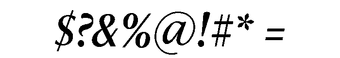 Freight Neo Condensed Medium Italic Font OTHER CHARS