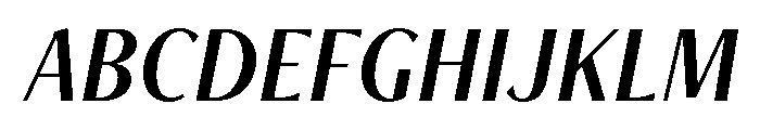 Freight Neo Condensed Medium Italic Font UPPERCASE