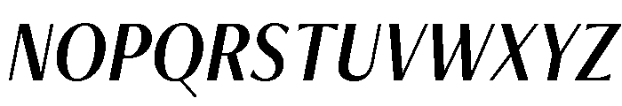 Freight Neo Condensed Medium Italic Font UPPERCASE