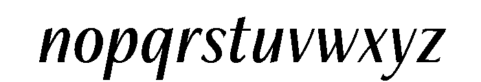 Freight Neo Condensed Medium Italic Font LOWERCASE