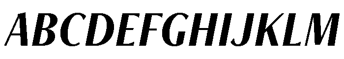 Freight Neo Condensed Semi Bold Italic Font UPPERCASE
