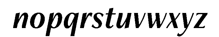 Freight Neo Condensed Semi Bold Italic Font LOWERCASE