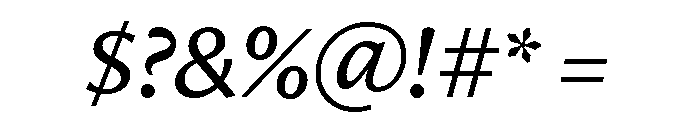 Freight Neo Medium Italic Font OTHER CHARS