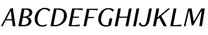 Freight Neo Medium Italic Font UPPERCASE