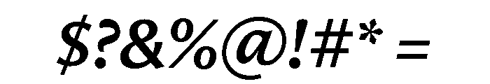 Freight Neo Semi Bold Italic Font OTHER CHARS