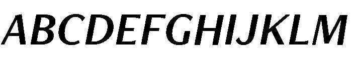 Freight Neo Semi Bold Italic Font UPPERCASE