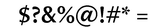 Freight Neo Semi Bold Font OTHER CHARS