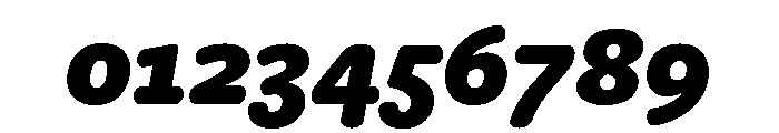 Freight Round Black Italic Font OTHER CHARS