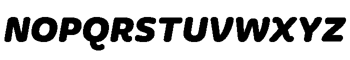 Freight Round Black Italic Font UPPERCASE