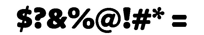 Freight Round Black Font OTHER CHARS