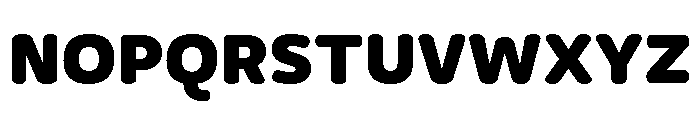Freight Round Black Font UPPERCASE