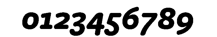 Freight Round Bold Italic Font OTHER CHARS