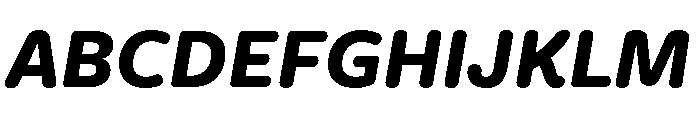 Freight Round Bold Italic Font UPPERCASE