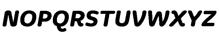 Freight Round Bold Italic Font UPPERCASE