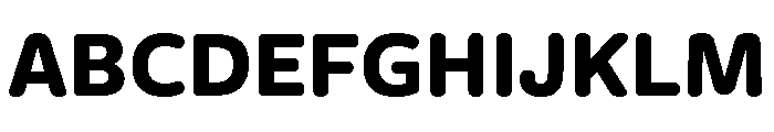Freight Round Bold Font UPPERCASE