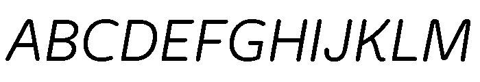 Freight Round Book Italic Font UPPERCASE