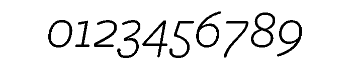 Freight Round Light Italic Font OTHER CHARS