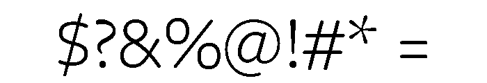 Freight Round Light Font OTHER CHARS