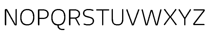 Freight Round Light Font UPPERCASE