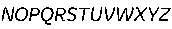 Freight Round Medium Italic Font UPPERCASE