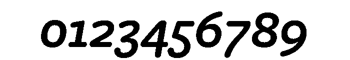 Freight Round Semi Bold Italic Font OTHER CHARS