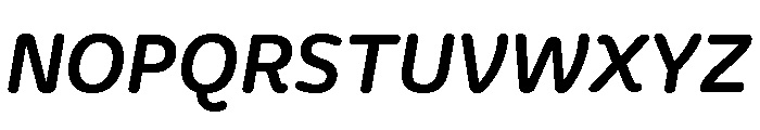 Freight Round Semi Bold Italic Font UPPERCASE