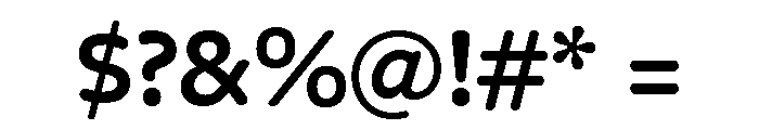 Freight Round Semi Bold Font OTHER CHARS