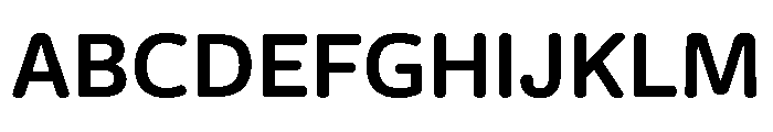 Freight Round Semi Bold Font UPPERCASE