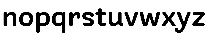 Freight Round Semi Bold Font LOWERCASE