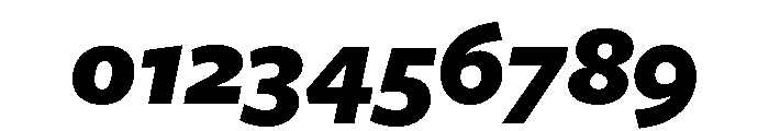 Freight Sans Black Italic Font OTHER CHARS
