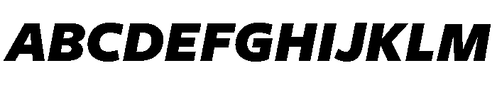 Freight Sans Black Italic Font UPPERCASE