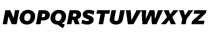Freight Sans Black Italic Font UPPERCASE