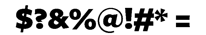 Freight Sans Black Font OTHER CHARS