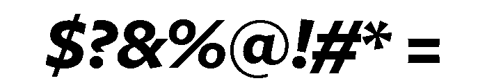 Freight Sans Bold Italic Font OTHER CHARS