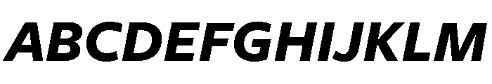 Freight Sans Bold Italic Font UPPERCASE