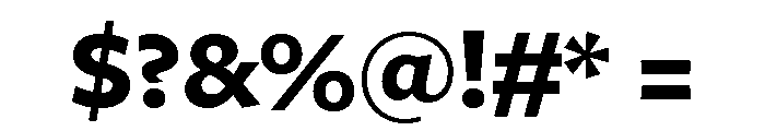 Freight Sans Bold Font OTHER CHARS