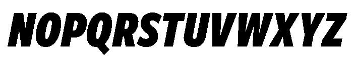 Freight Sans Compressed Black Italic Font UPPERCASE