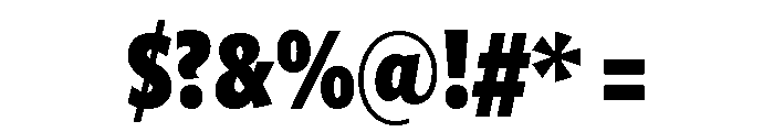 Freight Sans Compressed Black Font OTHER CHARS