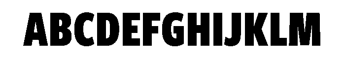 Freight Sans Compressed Black Font UPPERCASE