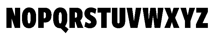 Freight Sans Compressed Black Font UPPERCASE