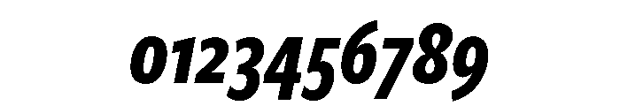Freight Sans Compressed Bold Italic Font OTHER CHARS