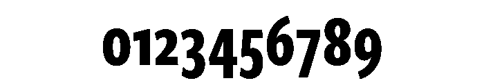 Freight Sans Compressed Bold Font OTHER CHARS