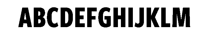 Freight Sans Compressed Bold Font UPPERCASE