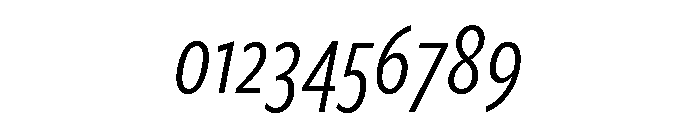 Freight Sans Compressed Book Italic Font OTHER CHARS