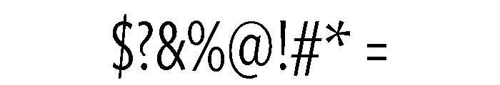 Freight Sans Compressed Book Font OTHER CHARS