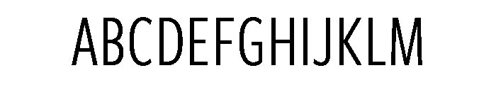 Freight Sans Compressed Book Font UPPERCASE