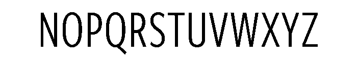 Freight Sans Compressed Book Font UPPERCASE