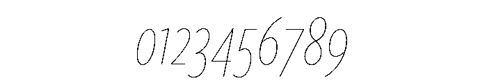 Freight Sans Compressed Hairline Italic Font OTHER CHARS