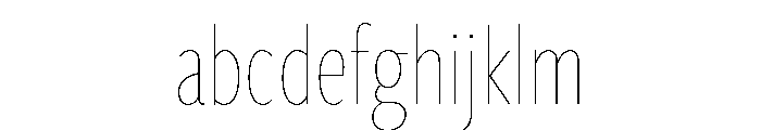 Freight Sans Compressed Hairline FONT