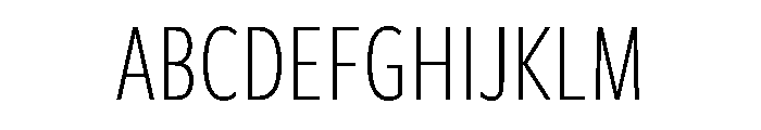 Freight Sans Compressed Light Font UPPERCASE